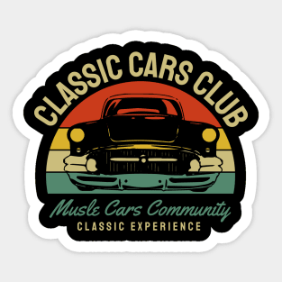 Classic cars club Sticker